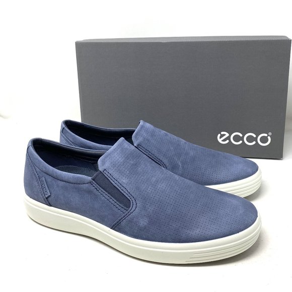 Ecco Other - ECCO Soft 7 Perforated Slip-On Men Suede Sneakers